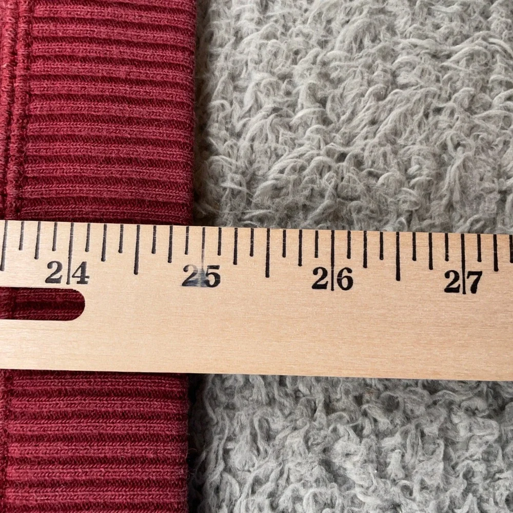 Tommy Bahama Sweater Mens 2XL Red 1/4 Zip Pullover Ribbed Cotton Sweatshirt